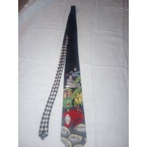 Tabasco Seafood Design Crab, Hot‎ sauce, Banana Tree Neck Tie